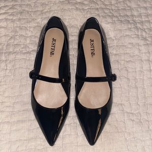 JustFab Mary Janes - black patent